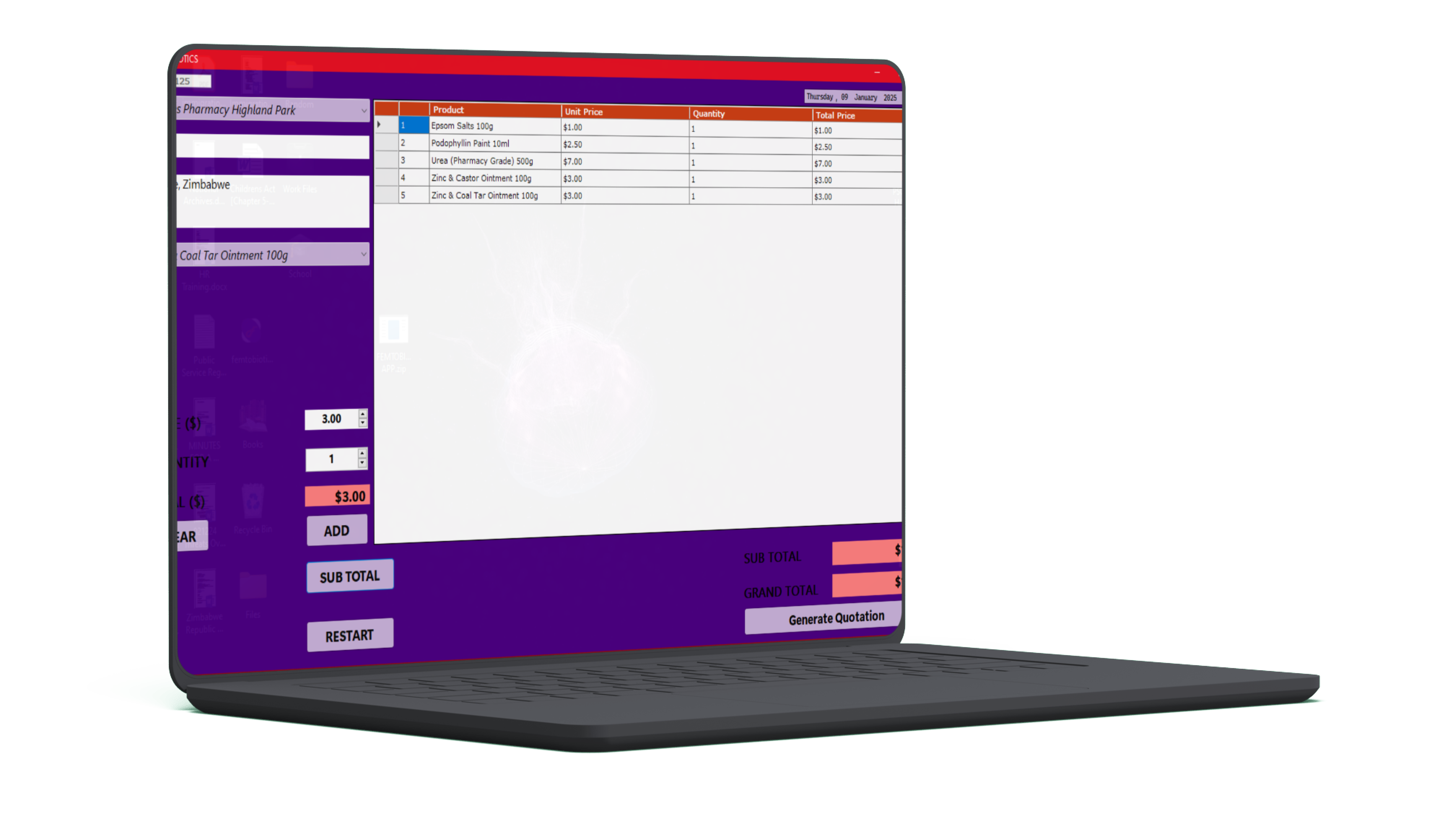 Femtobiotics on Laptop